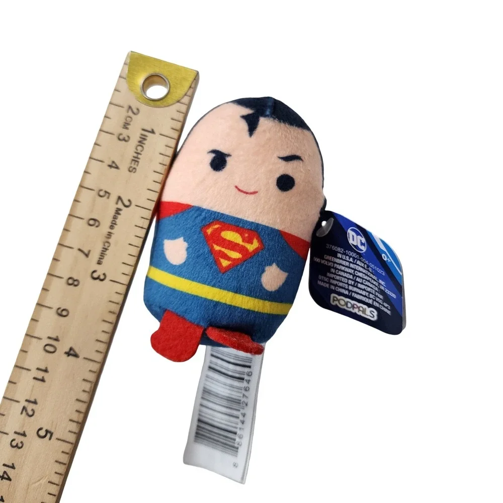 DC Comics Superman PodPals Plush Mini Toy Blue Red Yellow 3.5 Inch 2023 NEW